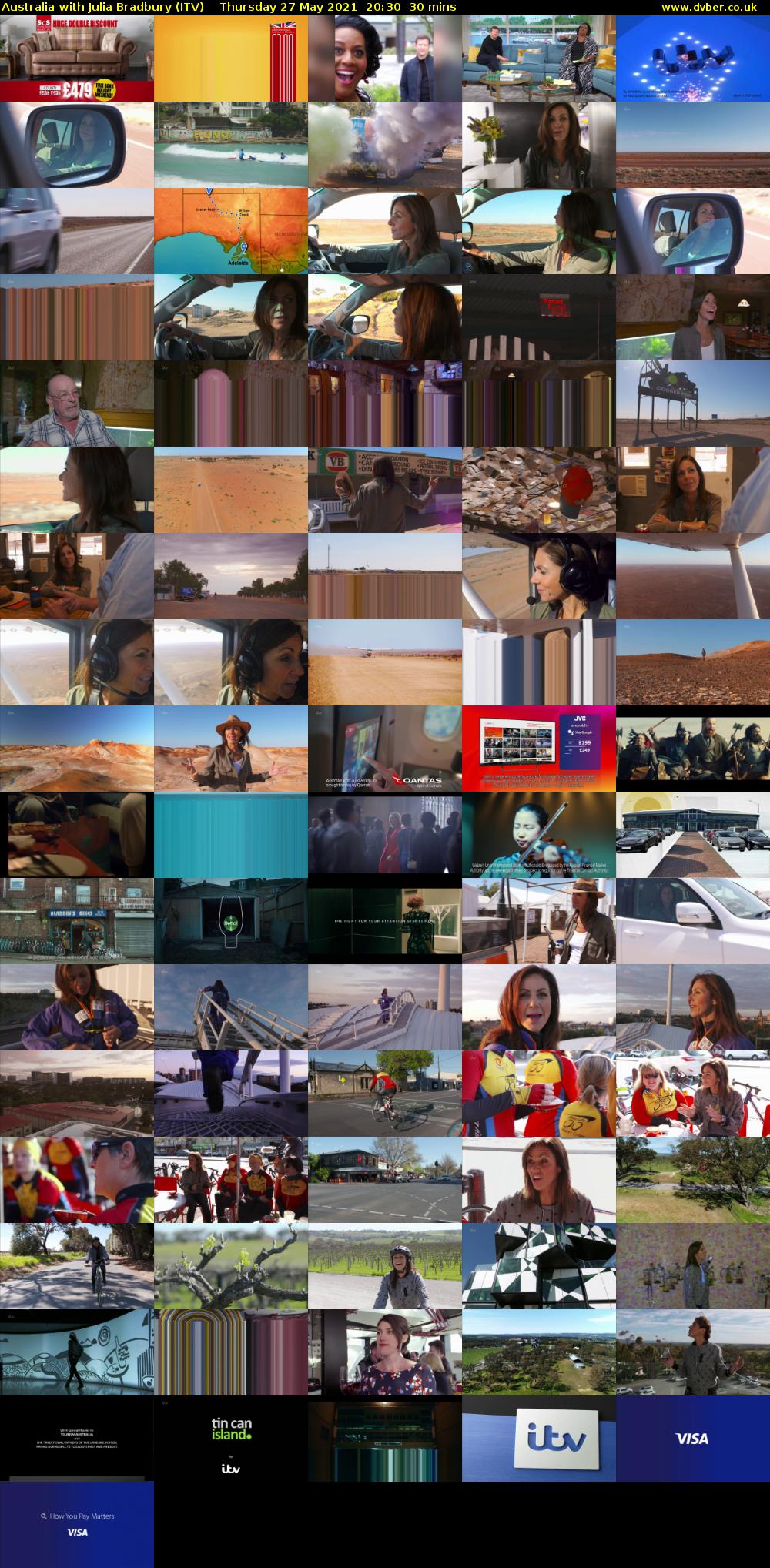 Australia with Julia Bradbury (ITV) Thursday 27 May 2021 20:30 - 21:00