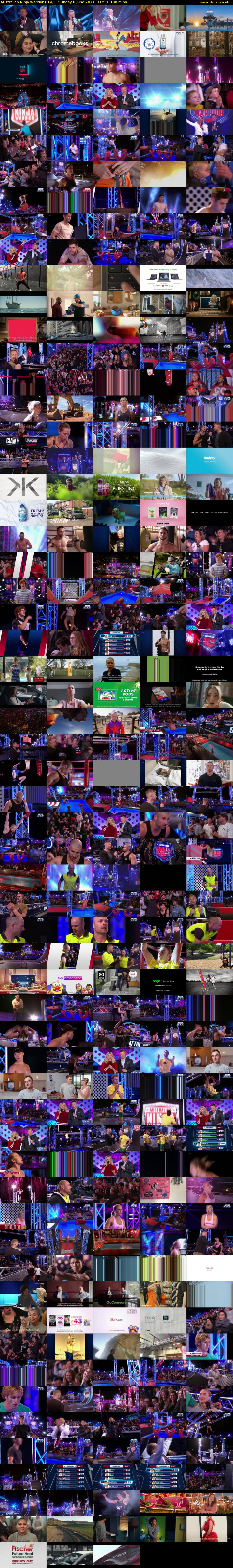 Australian Ninja Warrior (ITV) Sunday 6 June 2021 11:50 - 13:30