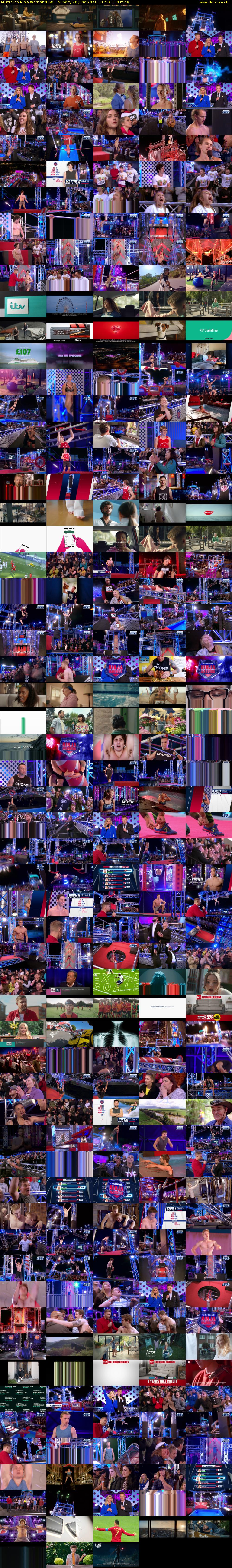 Australian Ninja Warrior (ITV) Sunday 20 June 2021 11:50 - 13:30
