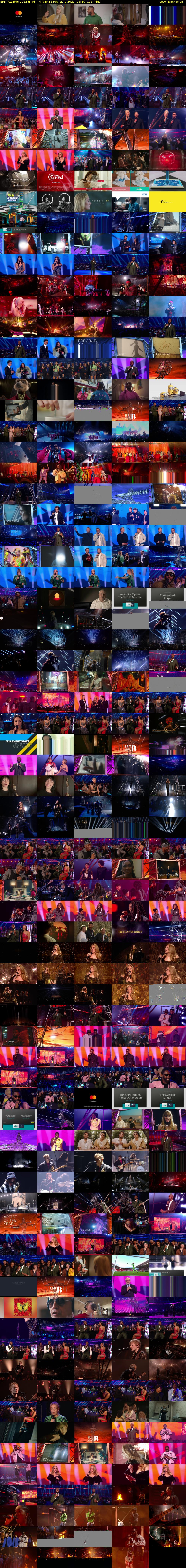 BRIT Awards 2022 (ITV) Friday 11 February 2022 23:10 - 01:15