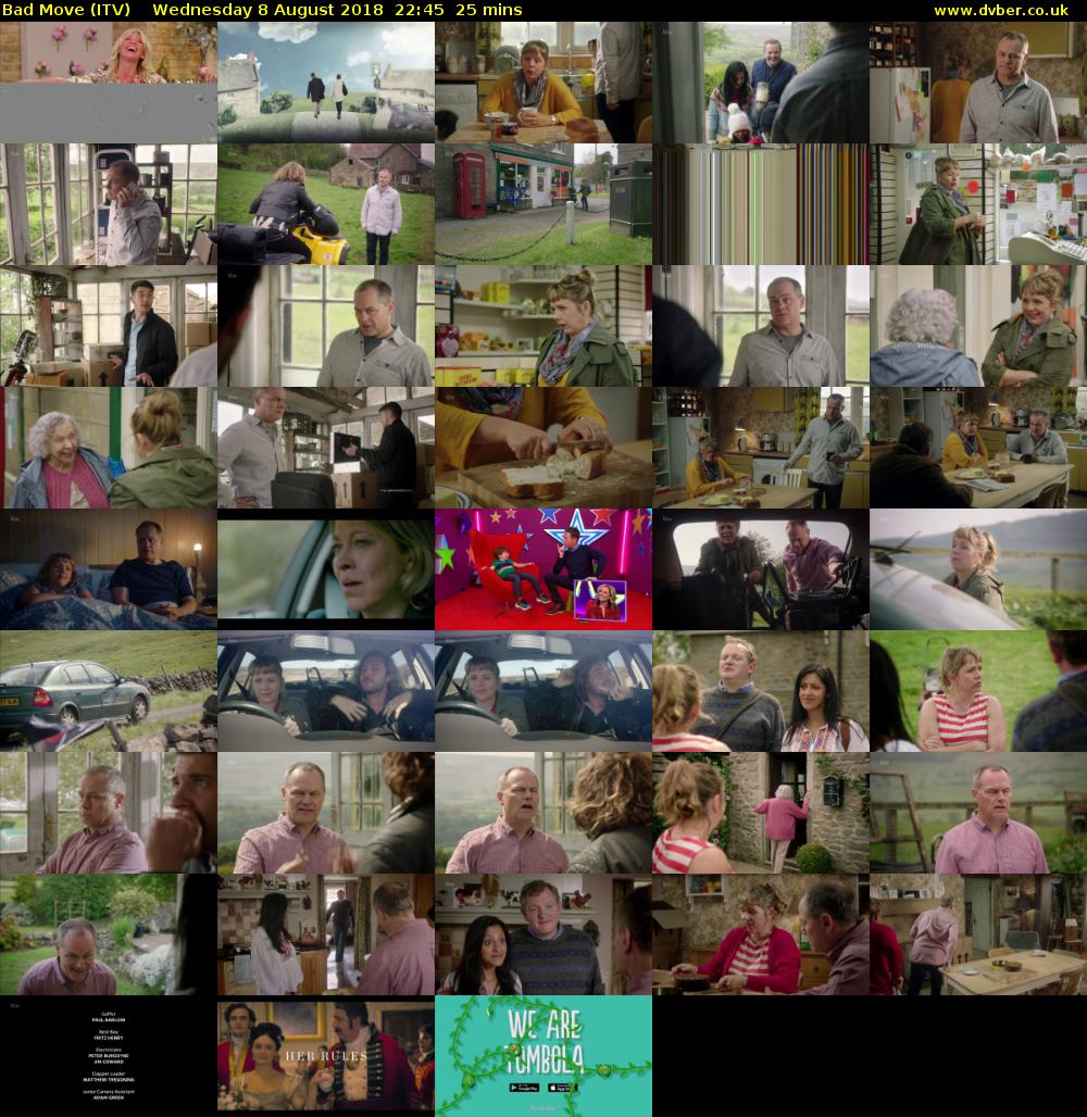 Bad Move (ITV) Wednesday 8 August 2018 22:45 - 23:10