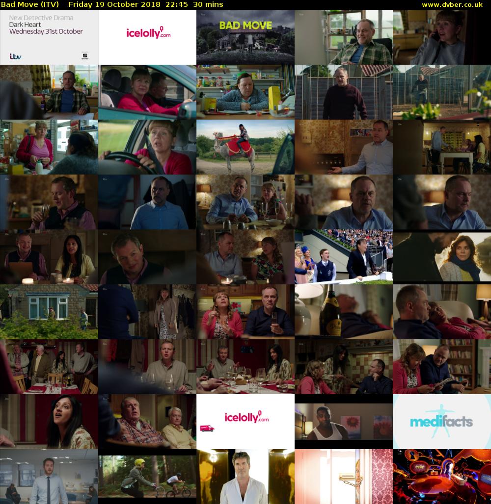 Bad Move (ITV) Friday 19 October 2018 22:45 - 23:15