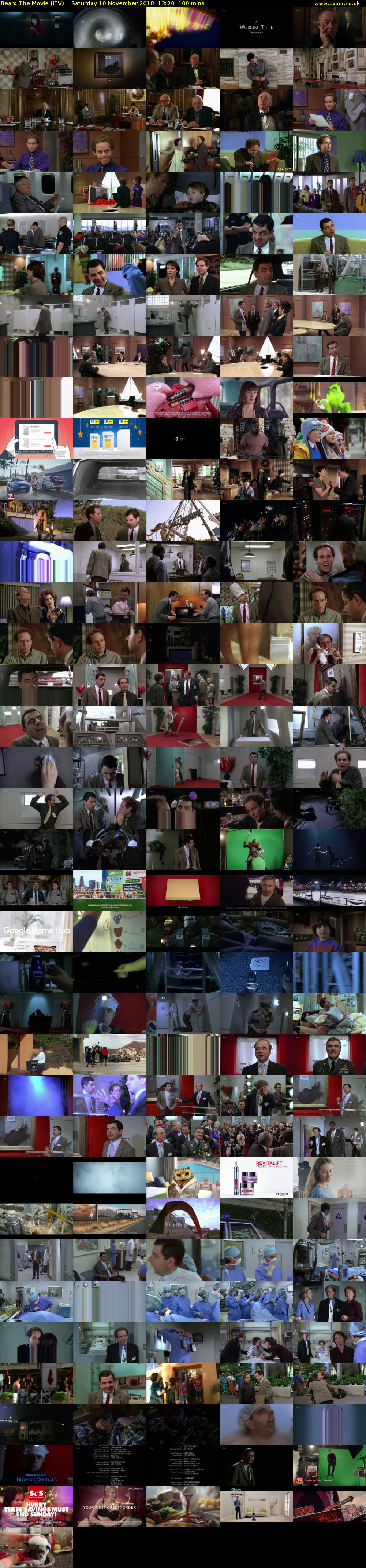 Bean: The Movie (ITV) Saturday 10 November 2018 13:20 - 15:00