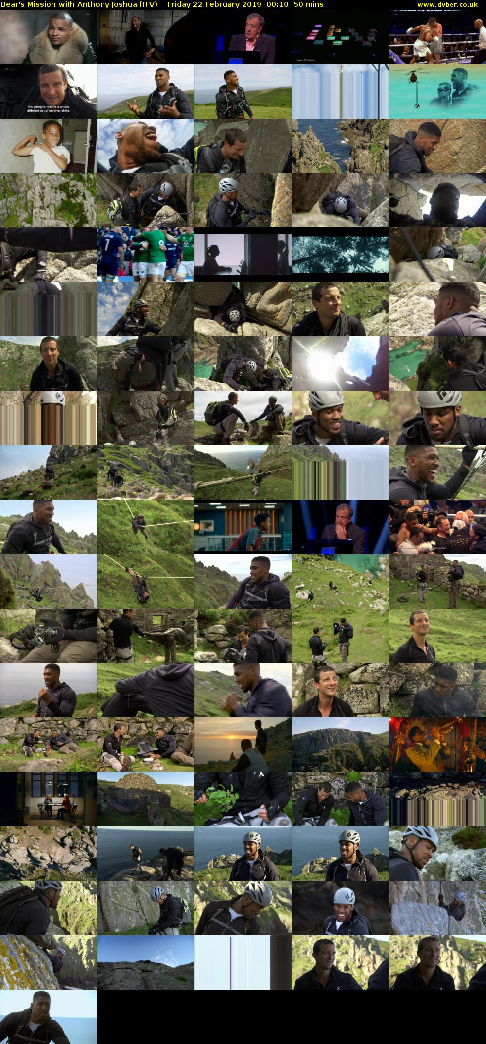 Bear's Mission with Anthony Joshua (ITV) Friday 22 February 2019 00:10 - 01:00
