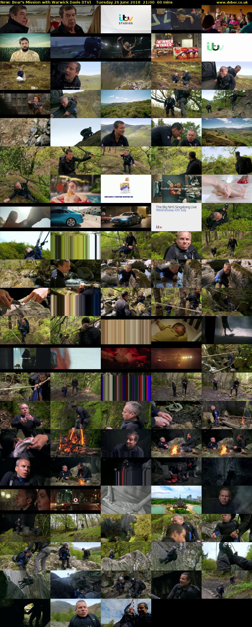 Bear's Mission with Warwick Davis (ITV) Tuesday 26 June 2018 21:00 - 22:00