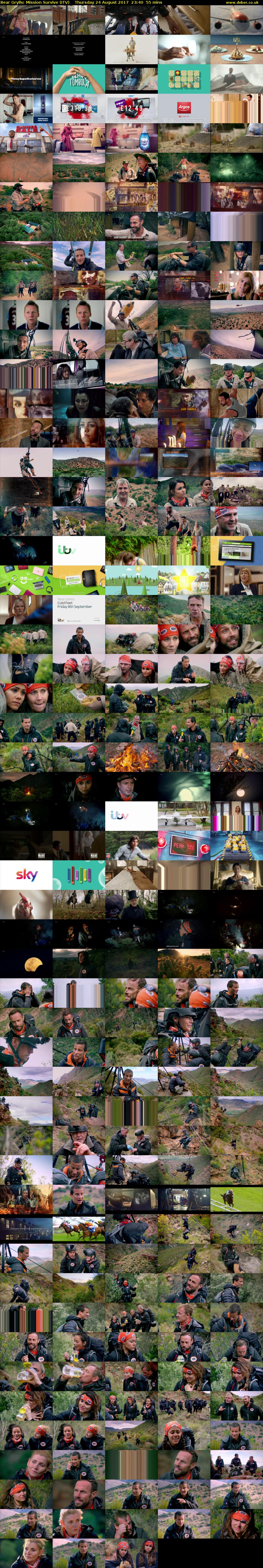 Bear Grylls: Mission Survive (ITV) Thursday 24 August 2017 23:40 - 00:35