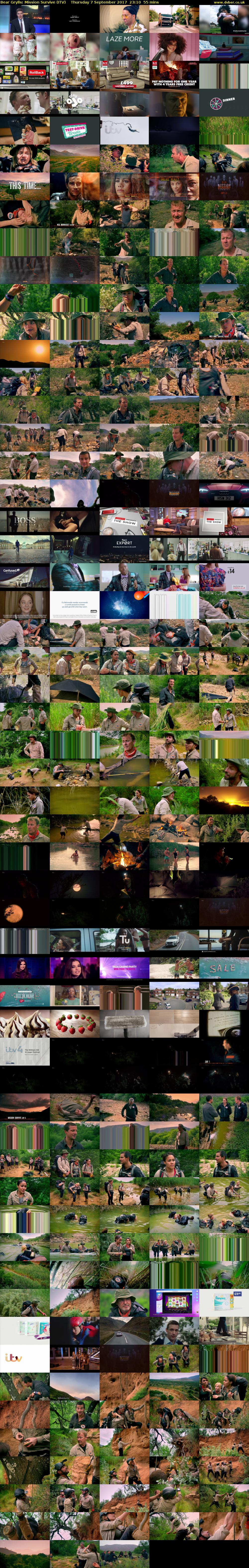 Bear Grylls: Mission Survive (ITV) Thursday 7 September 2017 23:10 - 00:05