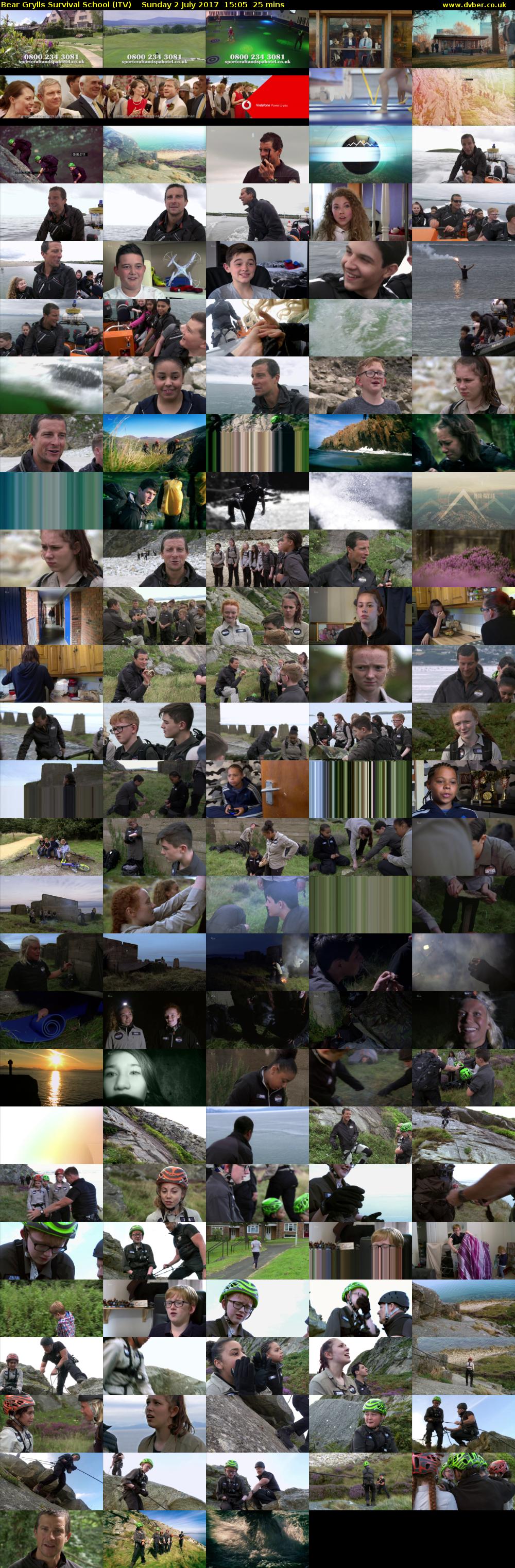 Bear Grylls Survival School (ITV) Sunday 2 July 2017 15:05 - 15:30