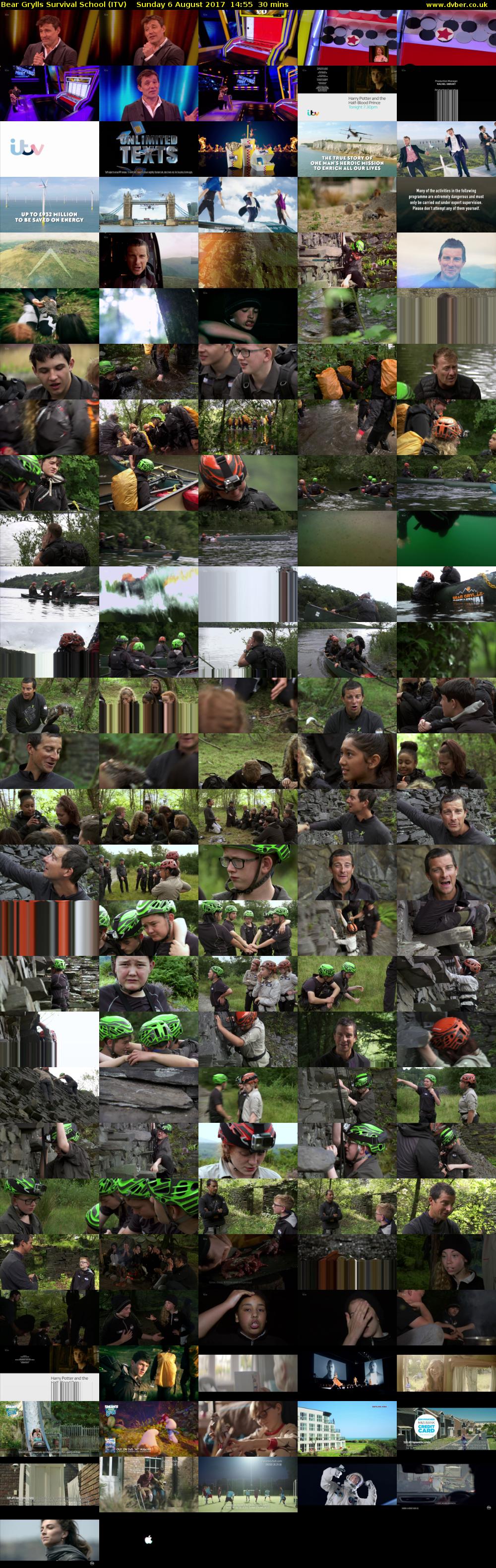 Bear Grylls Survival School (ITV) Sunday 6 August 2017 14:55 - 15:25