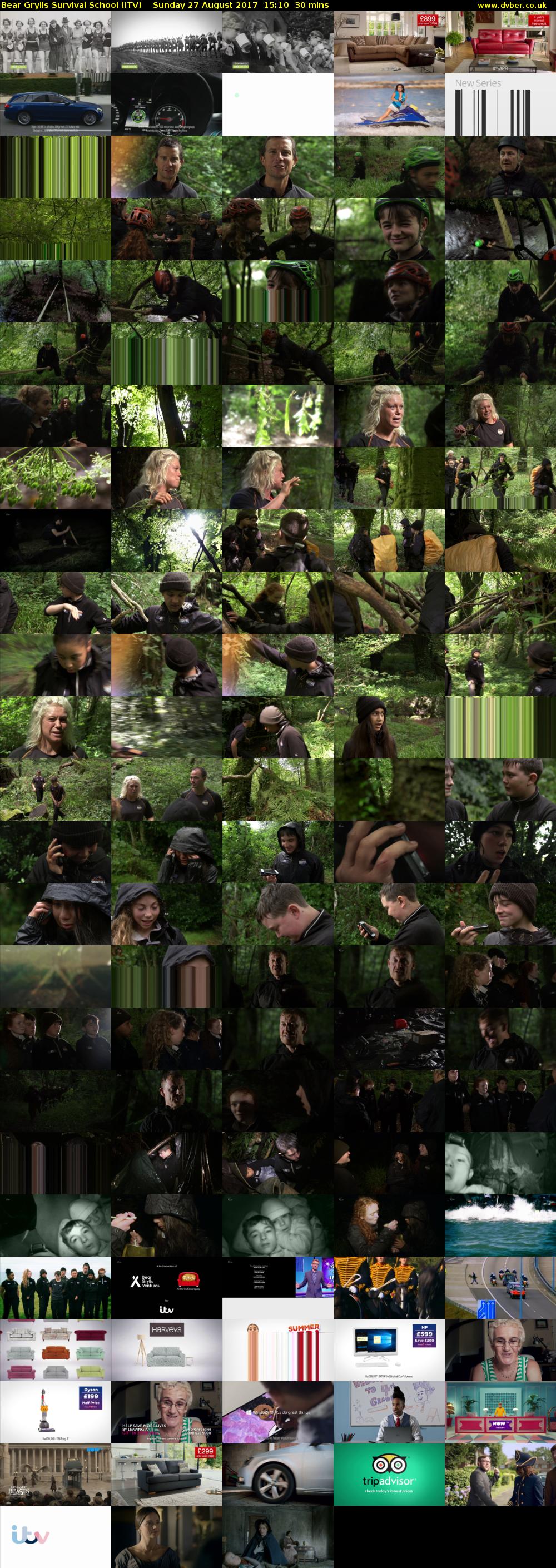 Bear Grylls Survival School (ITV) Sunday 27 August 2017 15:10 - 15:40
