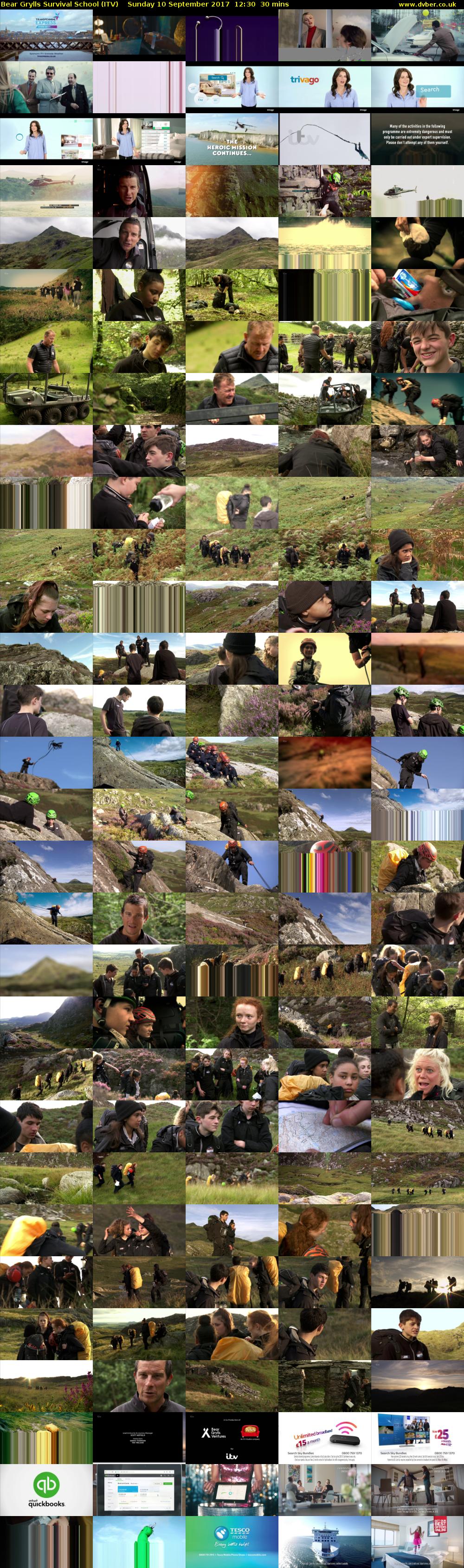 Bear Grylls Survival School (ITV) Sunday 10 September 2017 12:30 - 13:00