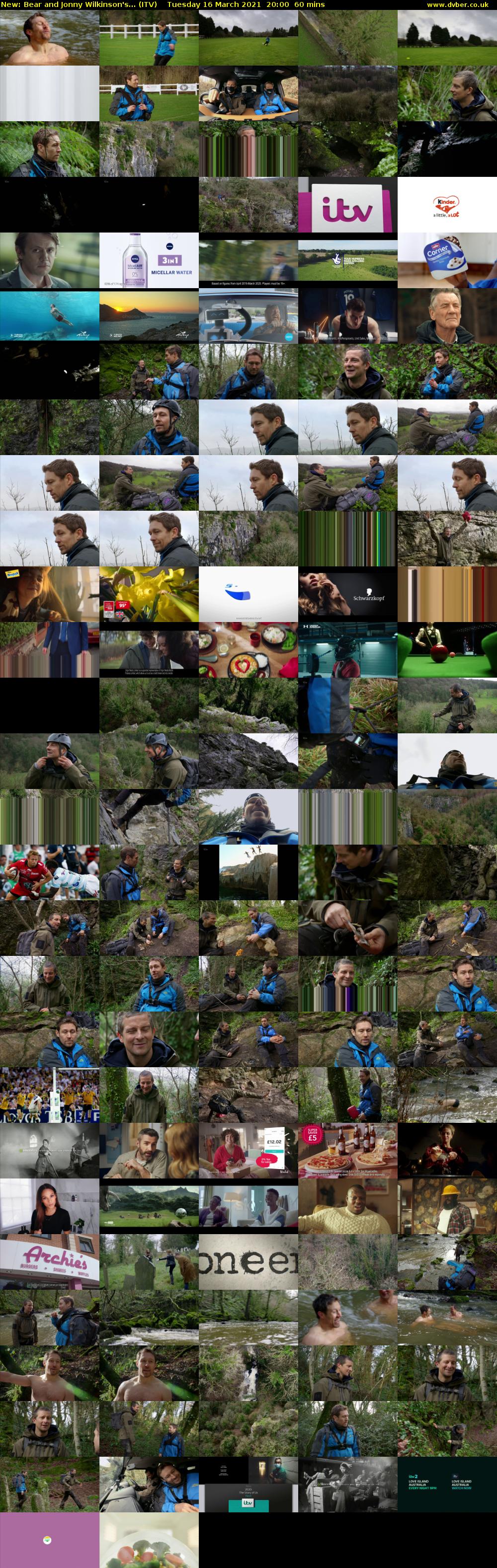 Bear and Jonny Wilkinson's... (ITV) Tuesday 16 March 2021 20:00 - 21:00