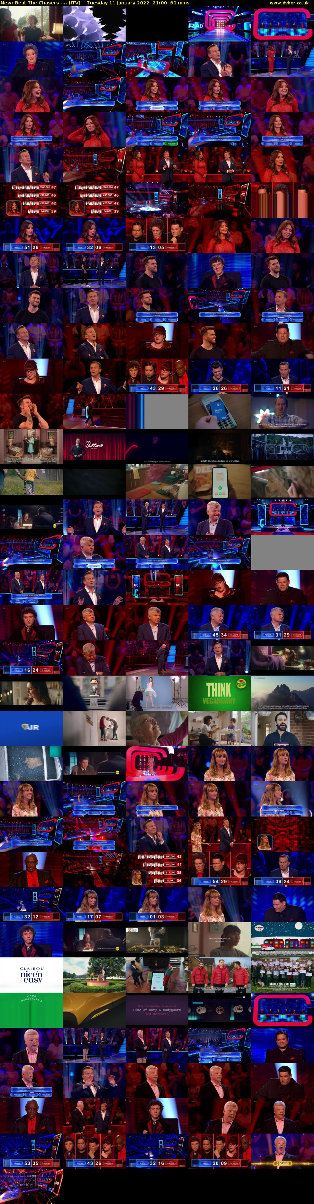 Beat The Chasers -... (ITV) Tuesday 11 January 2022 21:00 - 22:00