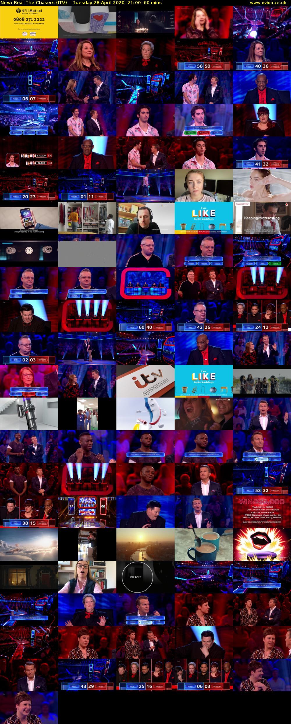 Beat The Chasers (ITV) Tuesday 28 April 2020 21:00 - 22:00