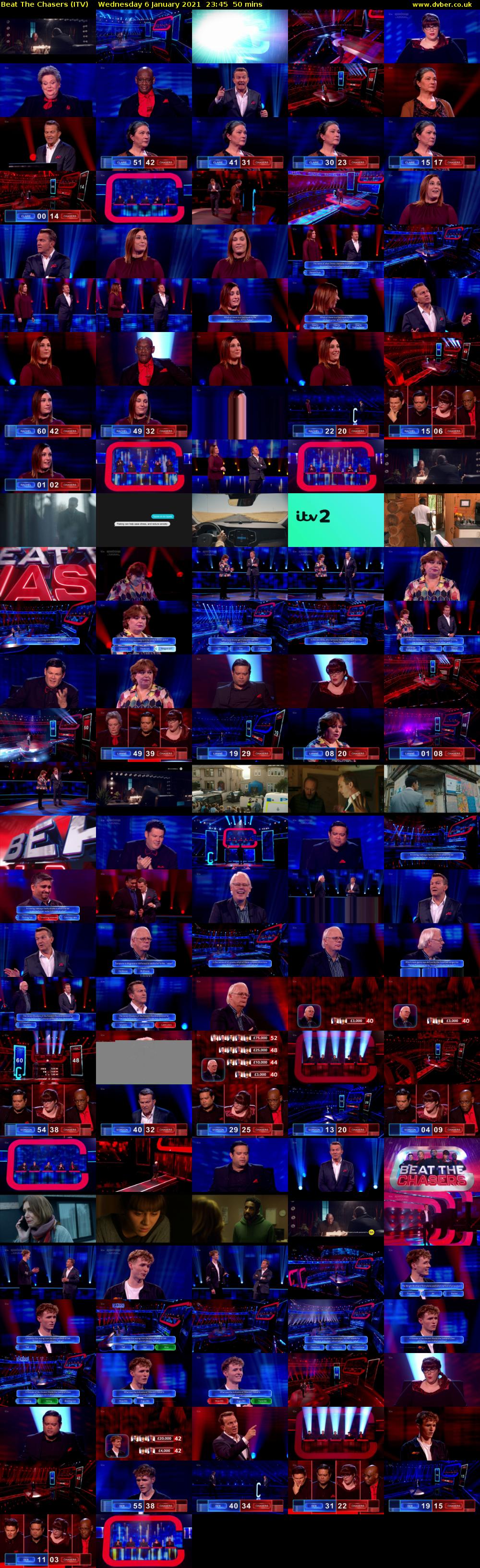 Beat The Chasers (ITV) Wednesday 6 January 2021 23:45 - 00:35