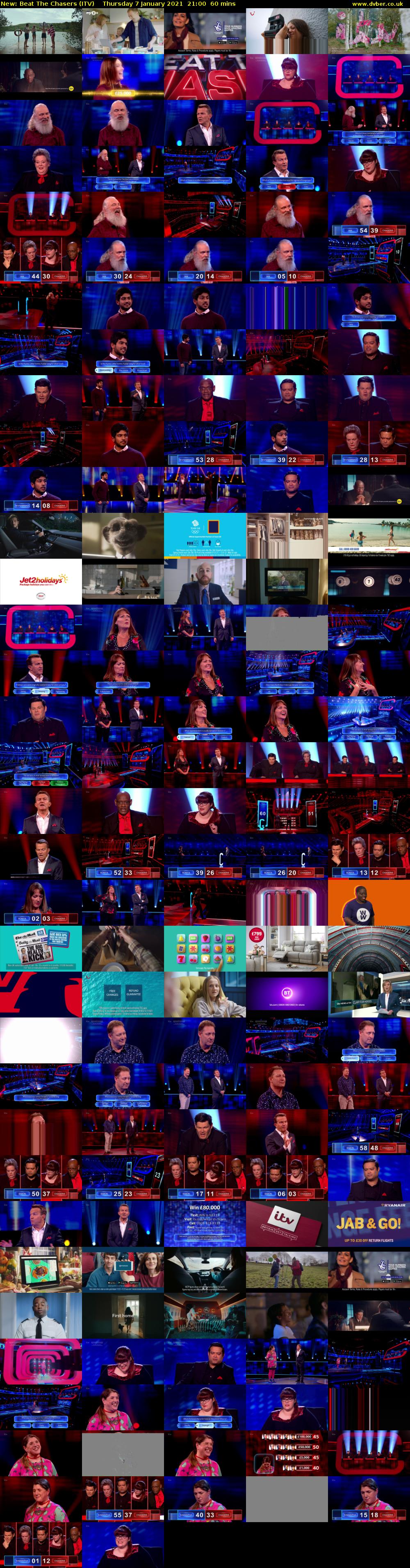 Beat The Chasers (ITV) Thursday 7 January 2021 21:00 - 22:00