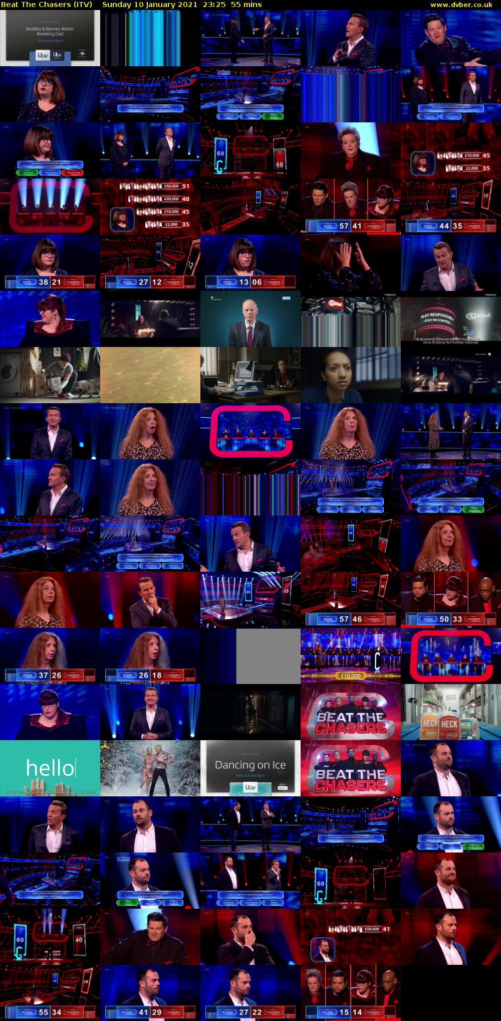 Beat The Chasers (ITV) Sunday 10 January 2021 23:25 - 00:20
