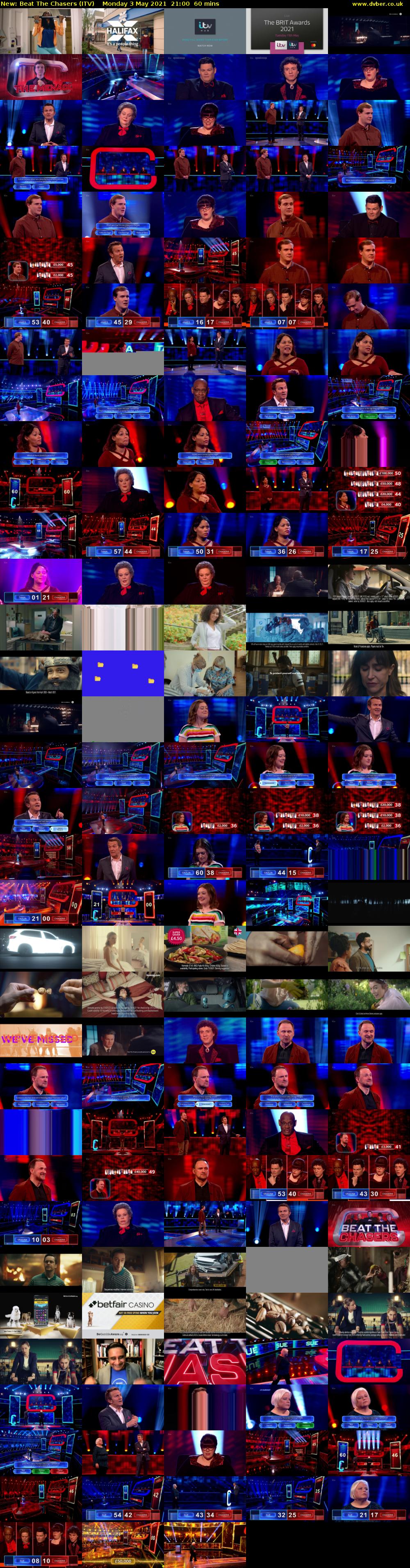 Beat The Chasers (ITV) Monday 3 May 2021 21:00 - 22:00