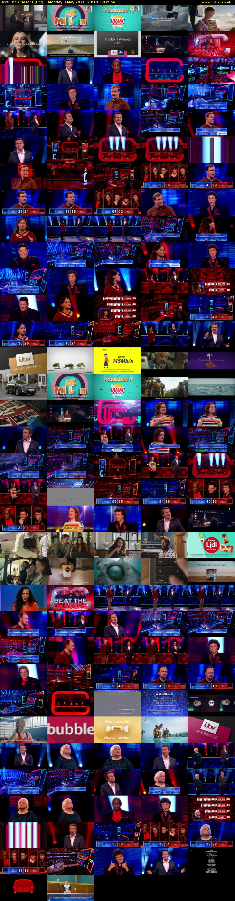 Beat The Chasers (ITV) Monday 3 May 2021 23:10 - 00:10