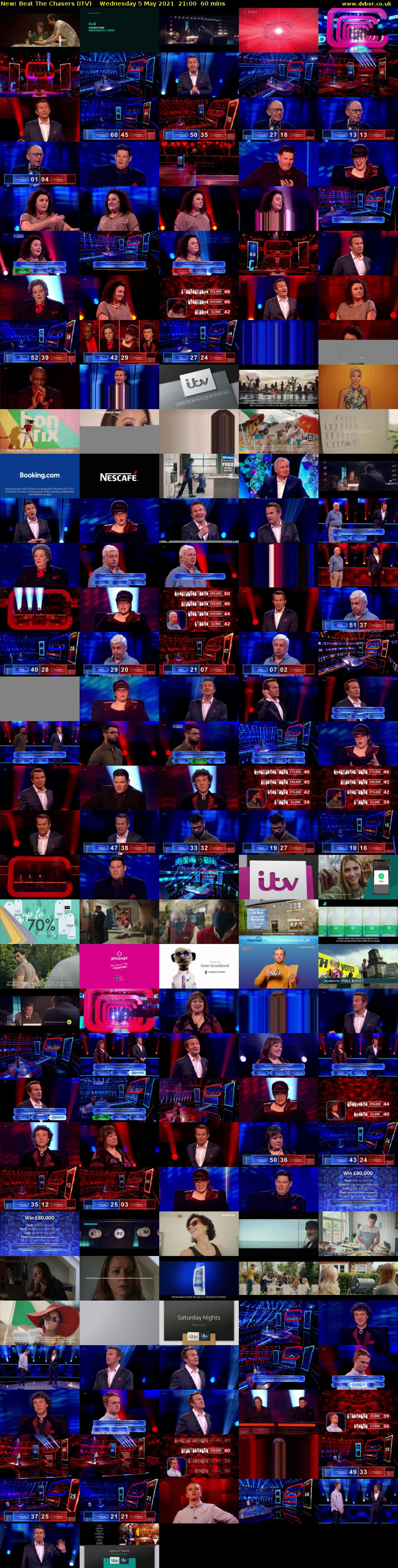 Beat The Chasers (ITV) Wednesday 5 May 2021 21:00 - 22:00