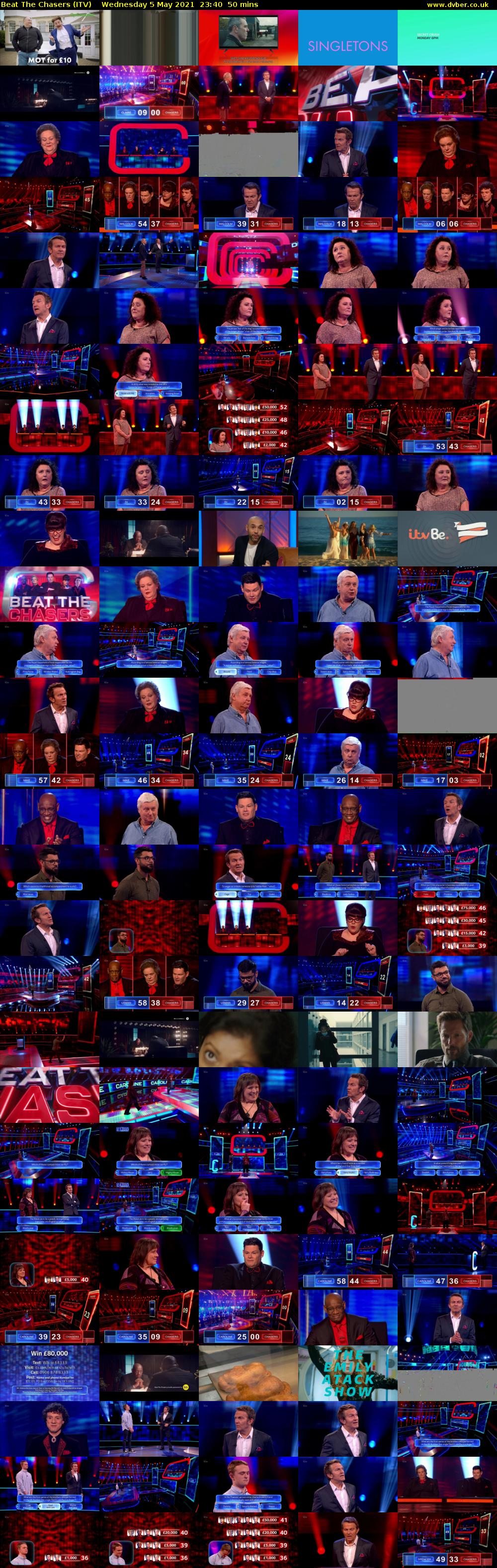 Beat The Chasers (ITV) Wednesday 5 May 2021 23:40 - 00:30