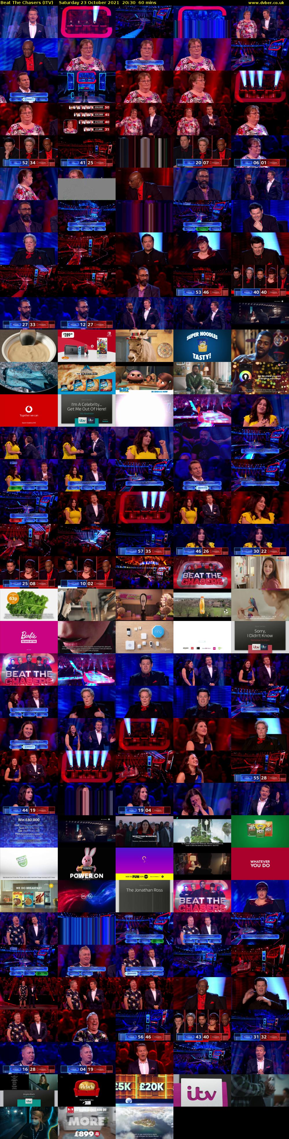 Beat The Chasers (ITV) Saturday 23 October 2021 20:30 - 21:30