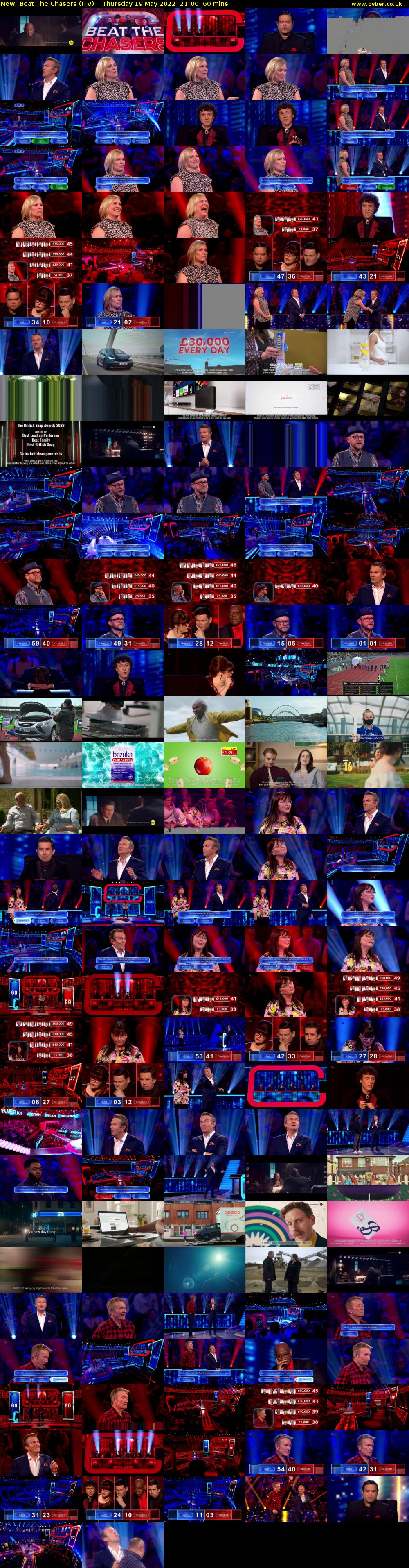 Beat The Chasers (ITV) Thursday 19 May 2022 21:00 - 22:00