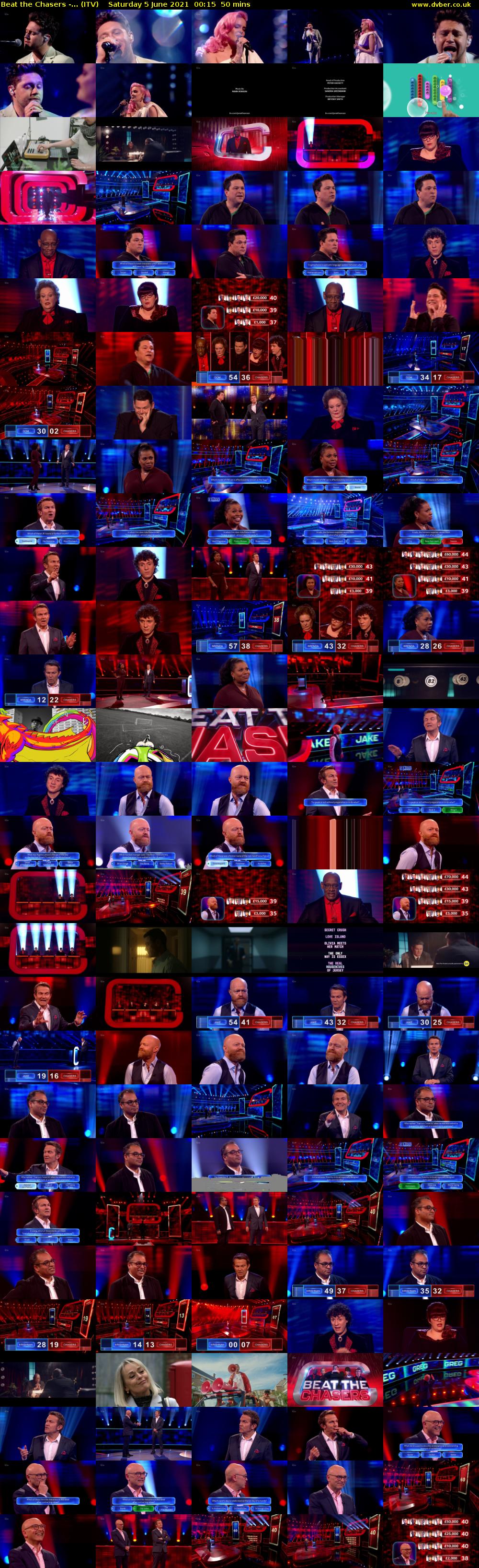 Beat the Chasers -... (ITV) Saturday 5 June 2021 00:15 - 01:05