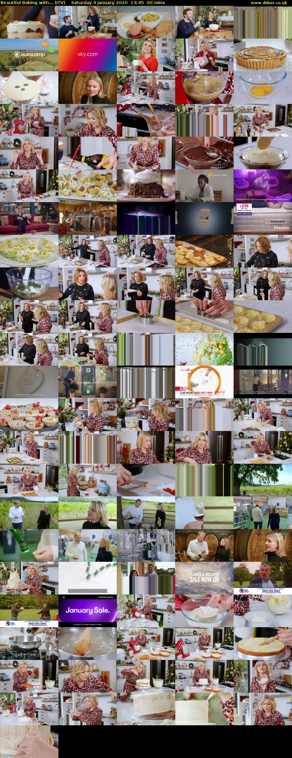 Beautiful Baking with... (ITV) Saturday 4 January 2020 13:45 - 14:45