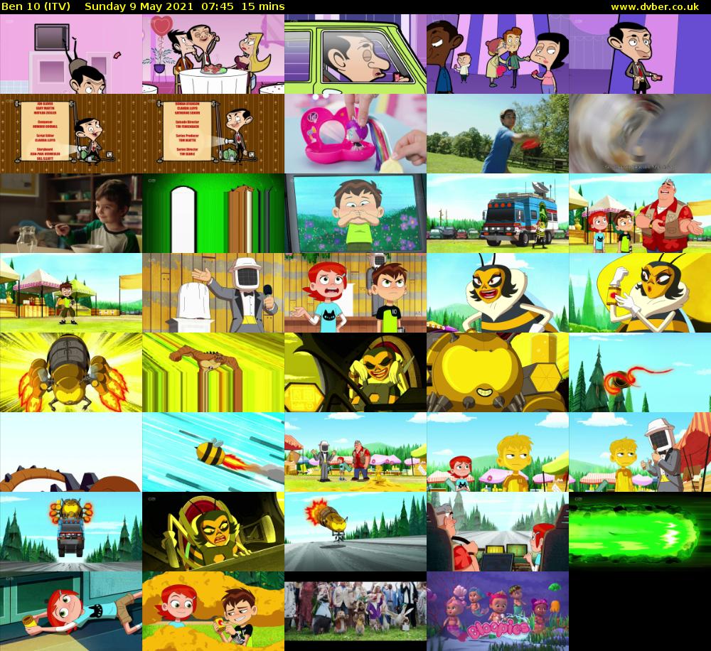 Ben 10 (ITV) Sunday 9 May 2021 07:45 - 08:00