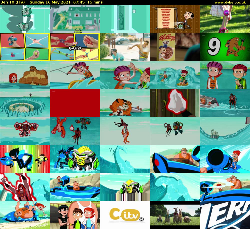 Ben 10 (ITV) Sunday 16 May 2021 07:45 - 08:00