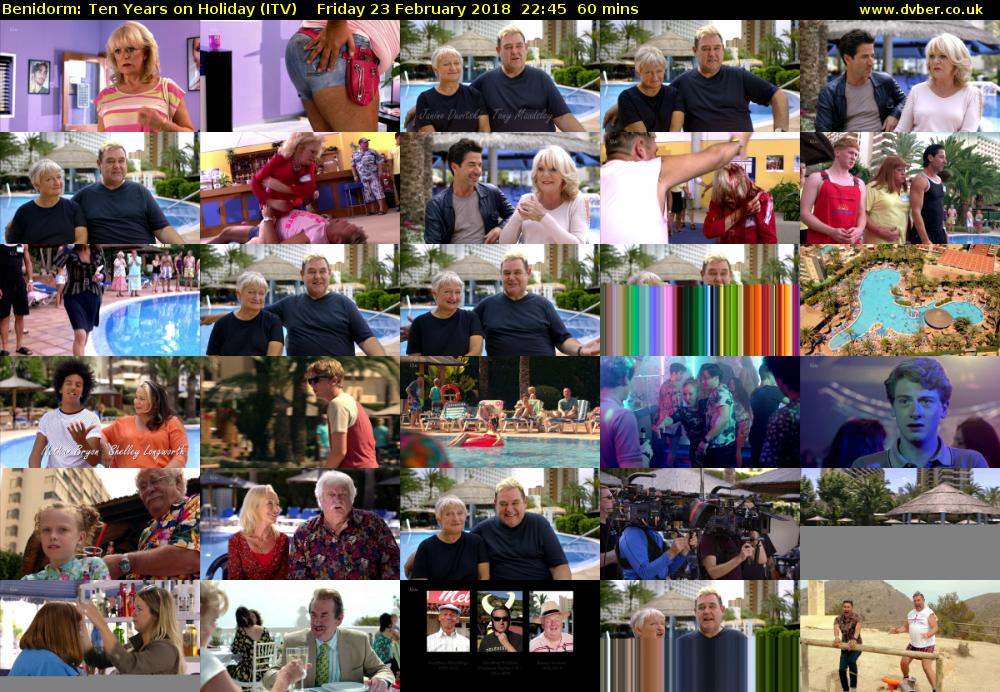 Benidorm: Ten Years on Holiday (ITV) Friday 23 February 2018 22:45 - 23:45