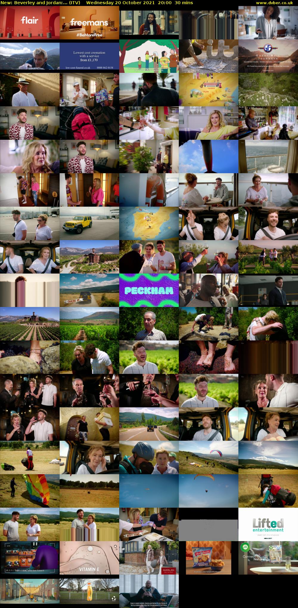 Beverley and Jordan:... (ITV) Wednesday 20 October 2021 20:00 - 20:30