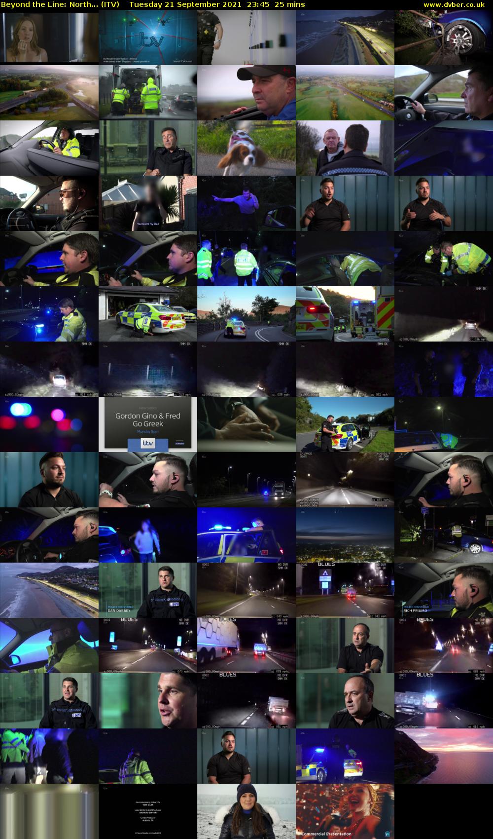 Beyond the Line: North... (ITV) Tuesday 21 September 2021 23:45 - 00:10