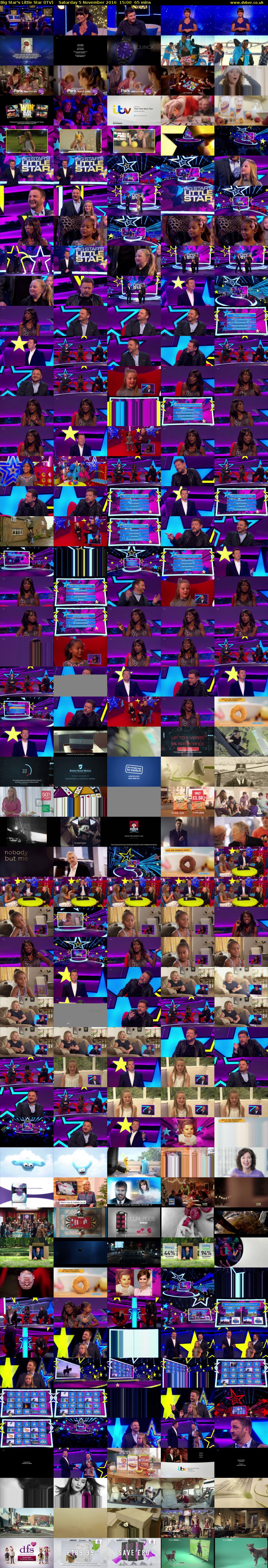 Big Star's Little Star (ITV) Saturday 5 November 2016 15:00 - 16:05