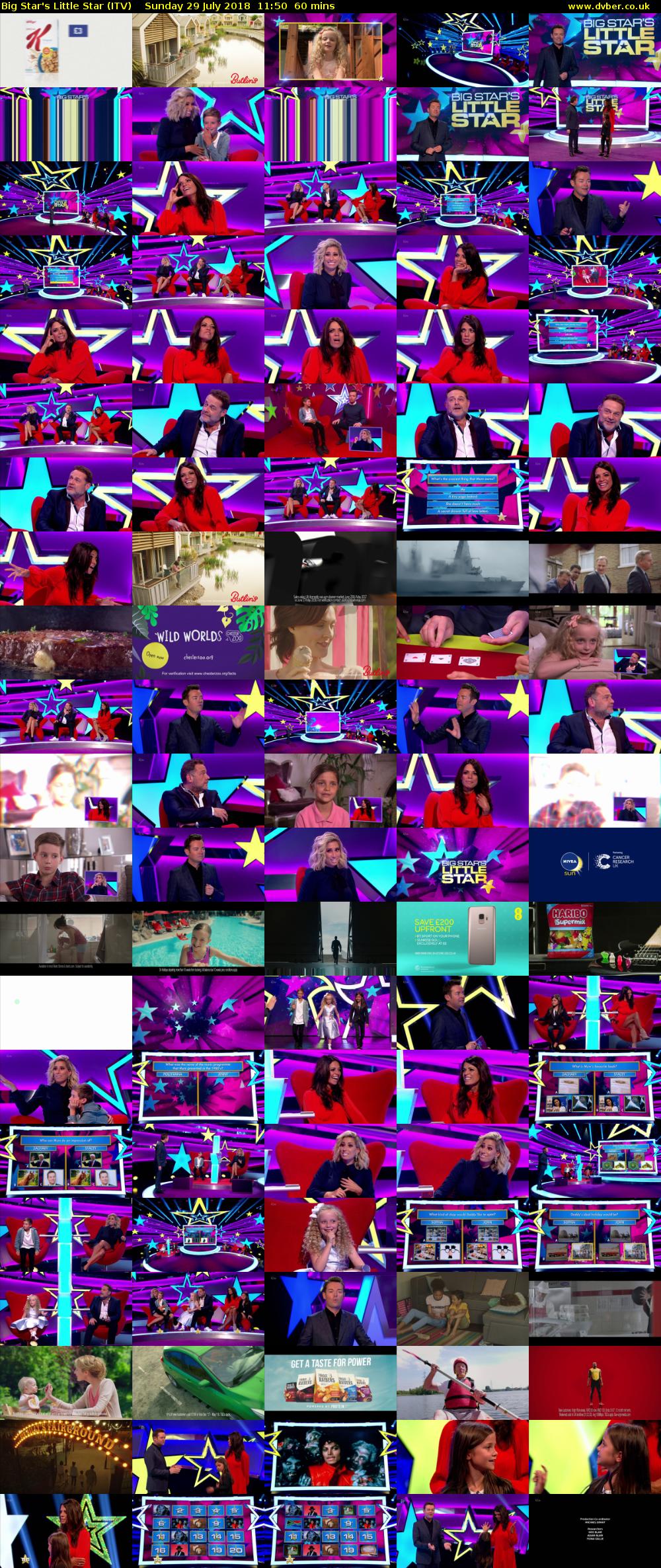 Big Star's Little Star (ITV) Sunday 29 July 2018 11:50 - 12:50