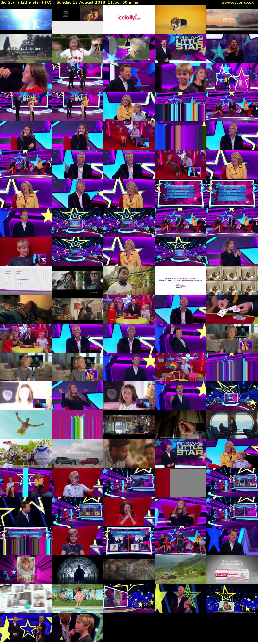 Big Star's Little Star (ITV) Sunday 12 August 2018 11:50 - 12:50