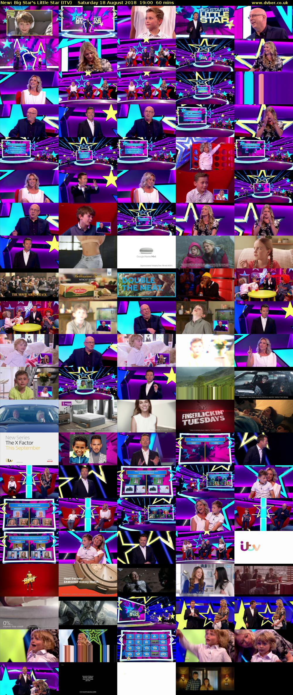 Big Star's Little Star (ITV) Saturday 18 August 2018 19:00 - 20:00