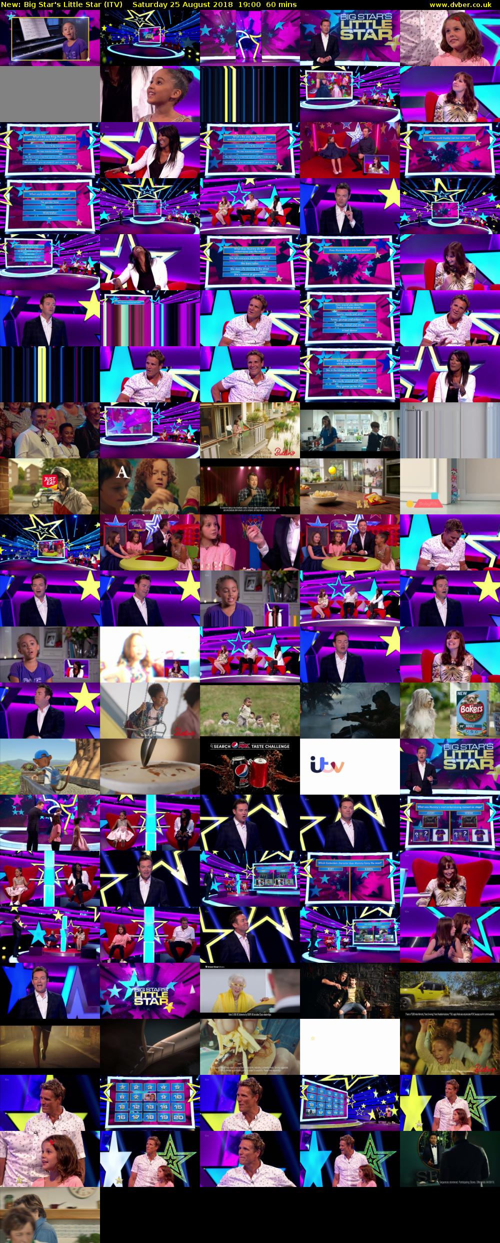 Big Star's Little Star (ITV) Saturday 25 August 2018 19:00 - 20:00