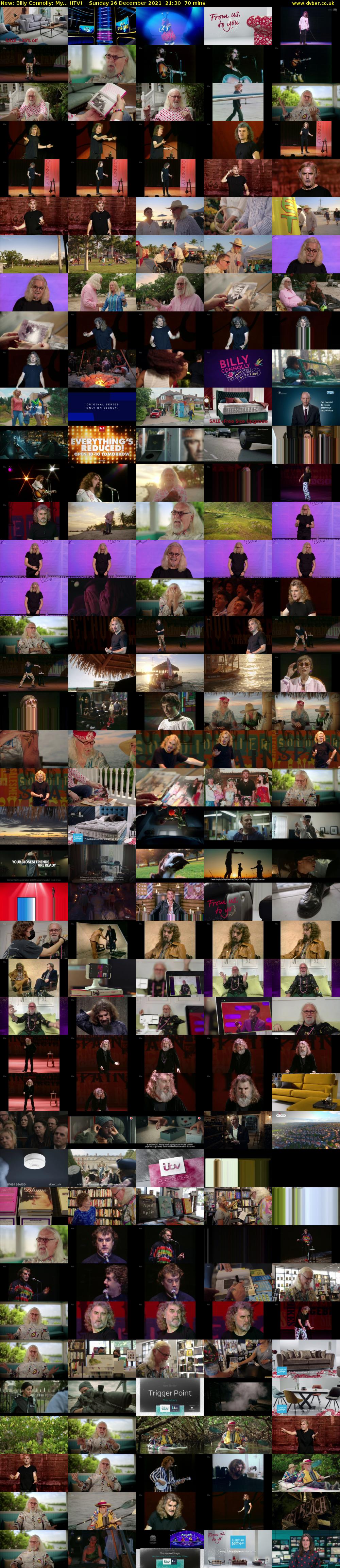Billy Connolly: My... (ITV) Sunday 26 December 2021 21:30 - 22:40