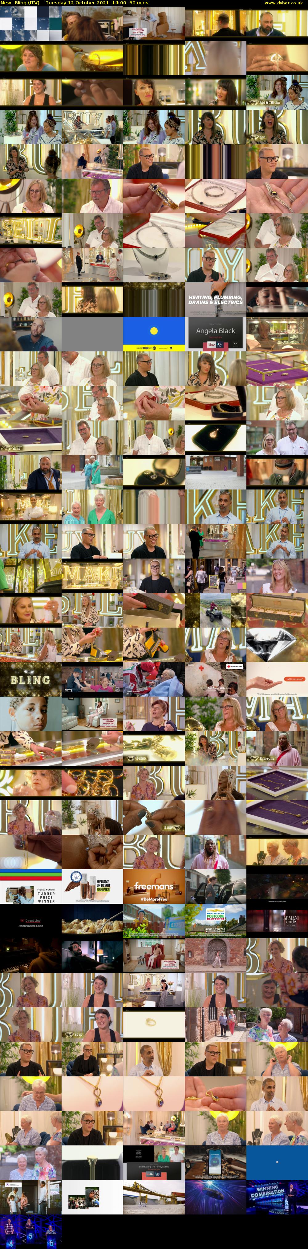 Bling (ITV) Tuesday 12 October 2021 14:00 - 15:00