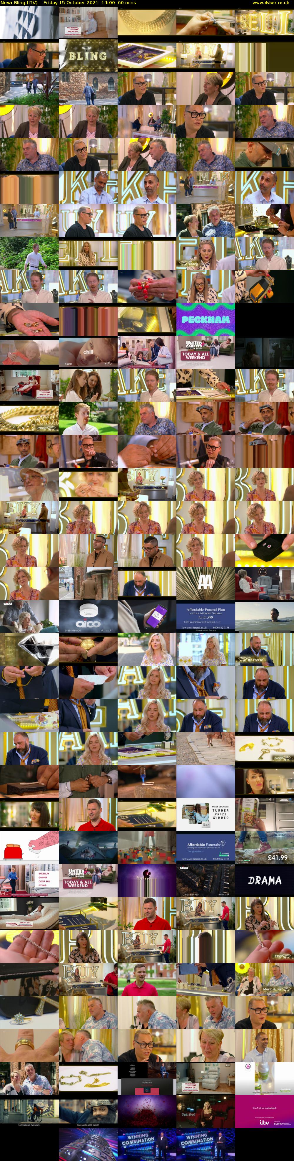 Bling (ITV) Friday 15 October 2021 14:00 - 15:00