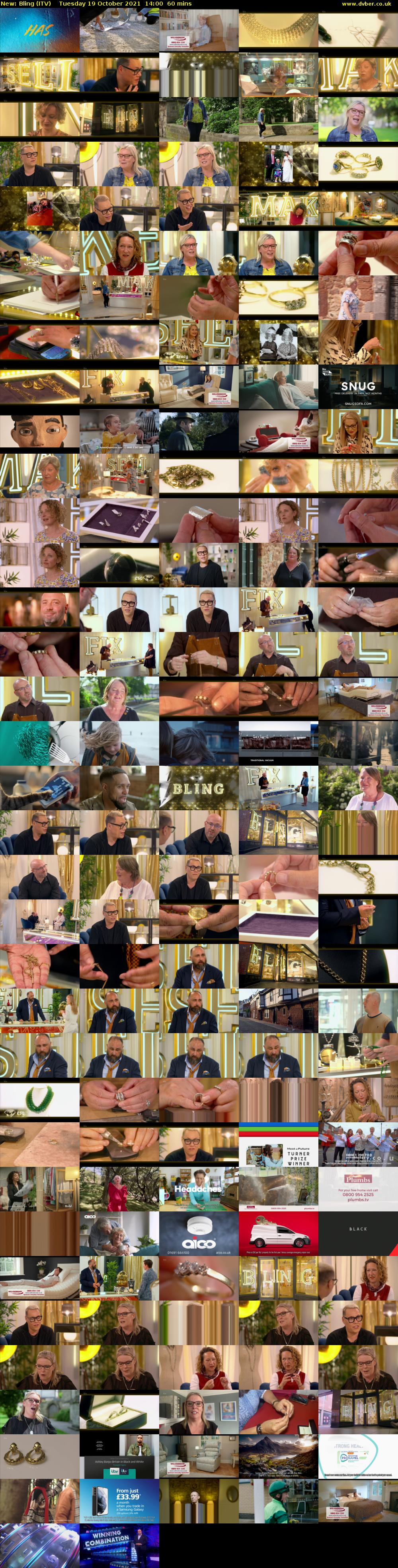 Bling (ITV) Tuesday 19 October 2021 14:00 - 15:00