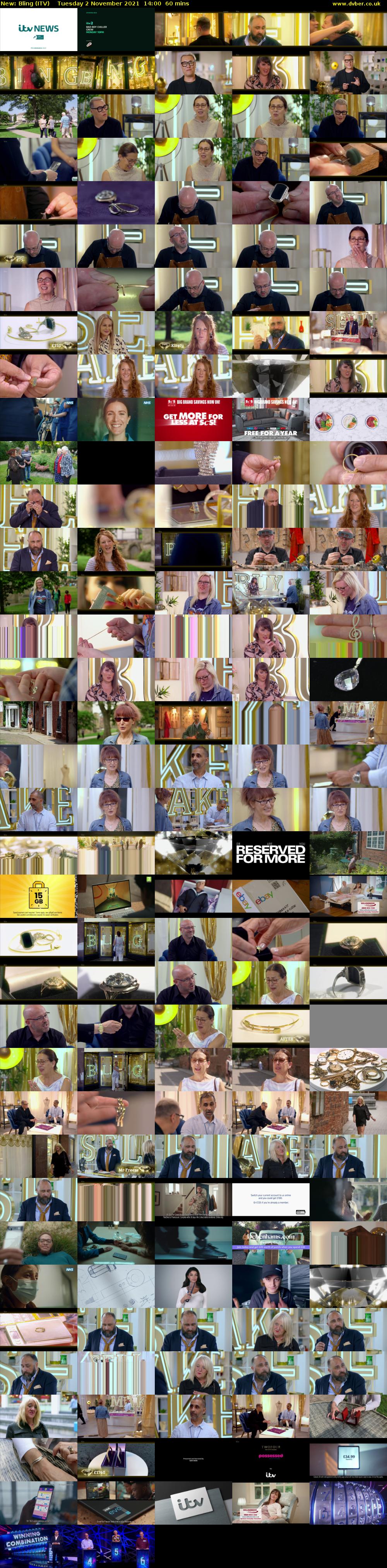 Bling (ITV) Tuesday 2 November 2021 14:00 - 15:00