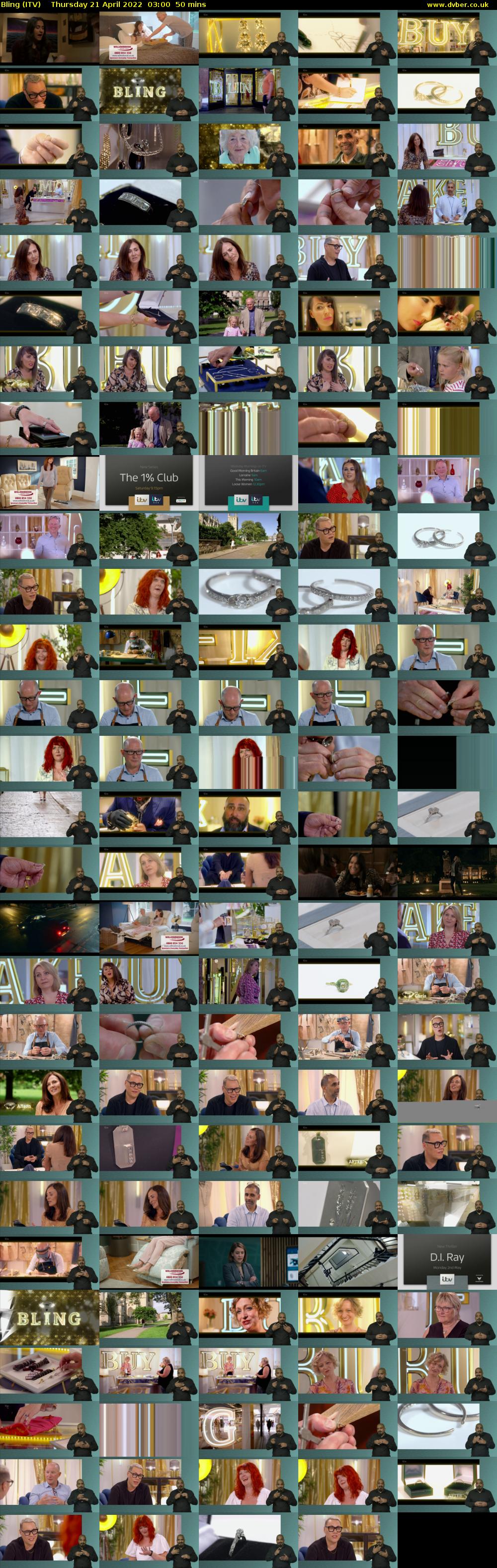Bling (ITV) Thursday 21 April 2022 03:00 - 03:50