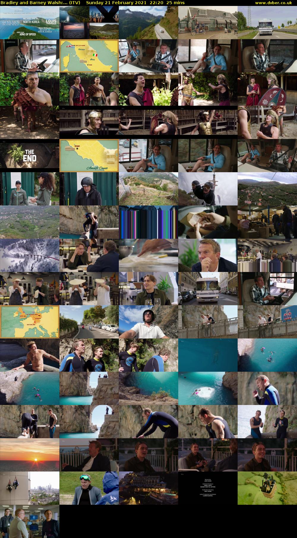 Bradley and Barney Walsh:... (ITV) Sunday 21 February 2021 22:20 - 22:45