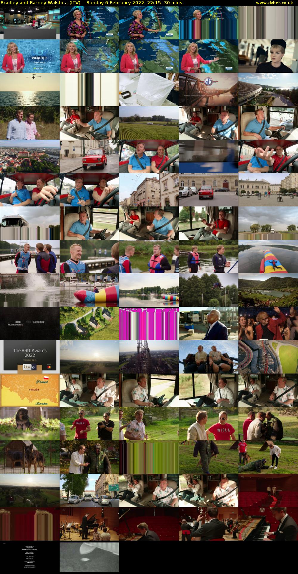 Bradley and Barney Walsh:... (ITV) Sunday 6 February 2022 22:15 - 22:45