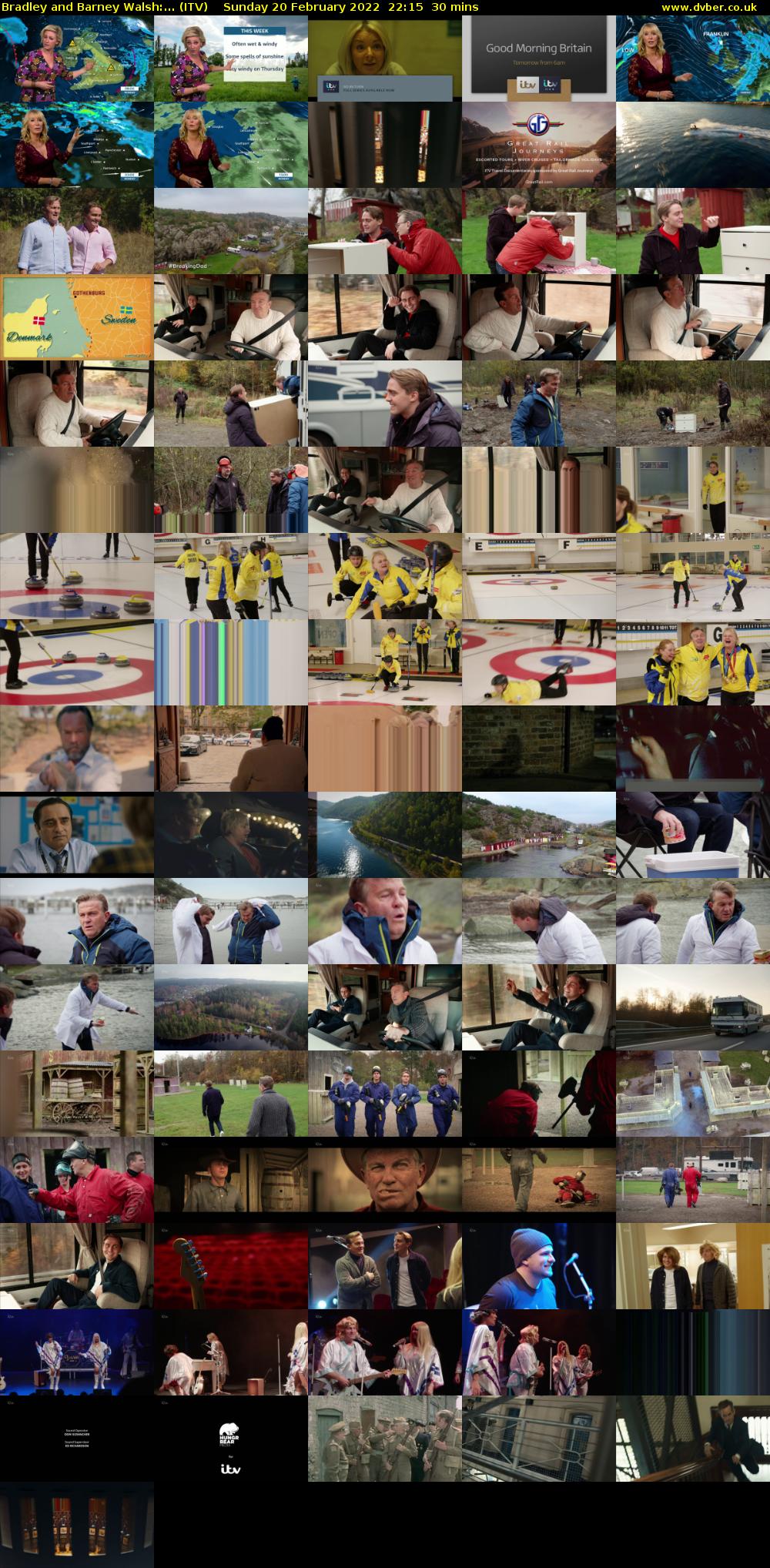 Bradley and Barney Walsh:... (ITV) Sunday 20 February 2022 22:15 - 22:45