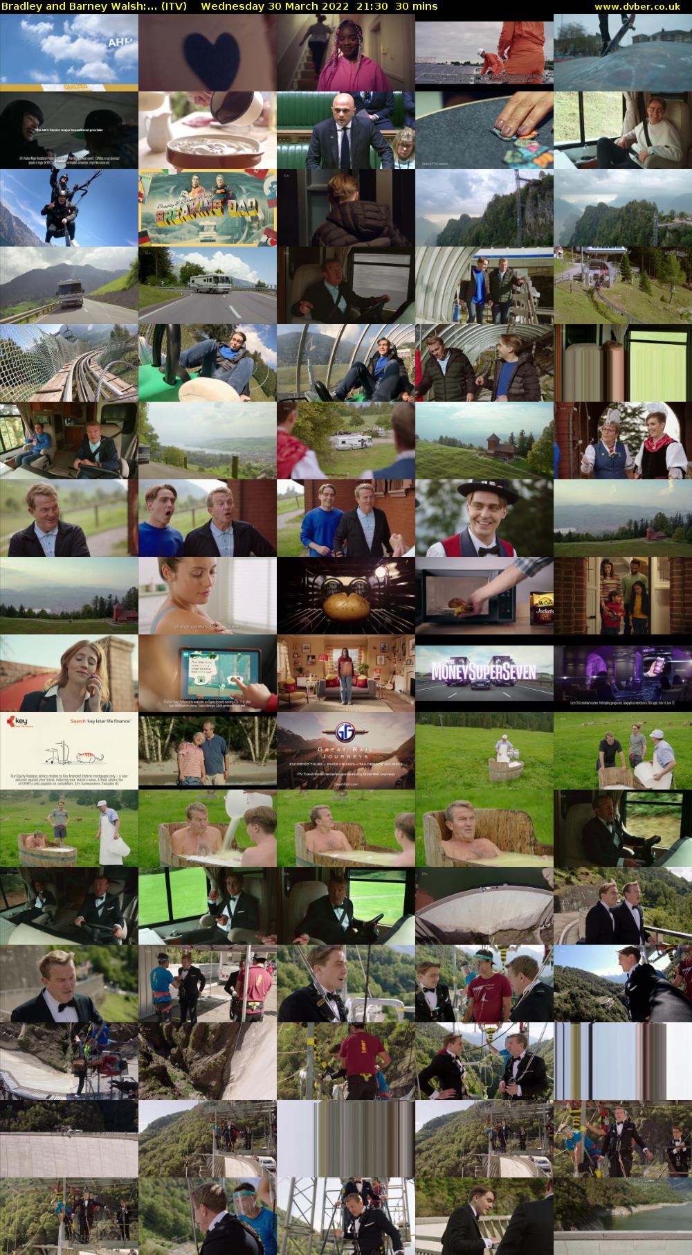 Bradley and Barney Walsh:... (ITV) Wednesday 30 March 2022 21:30 - 22:00