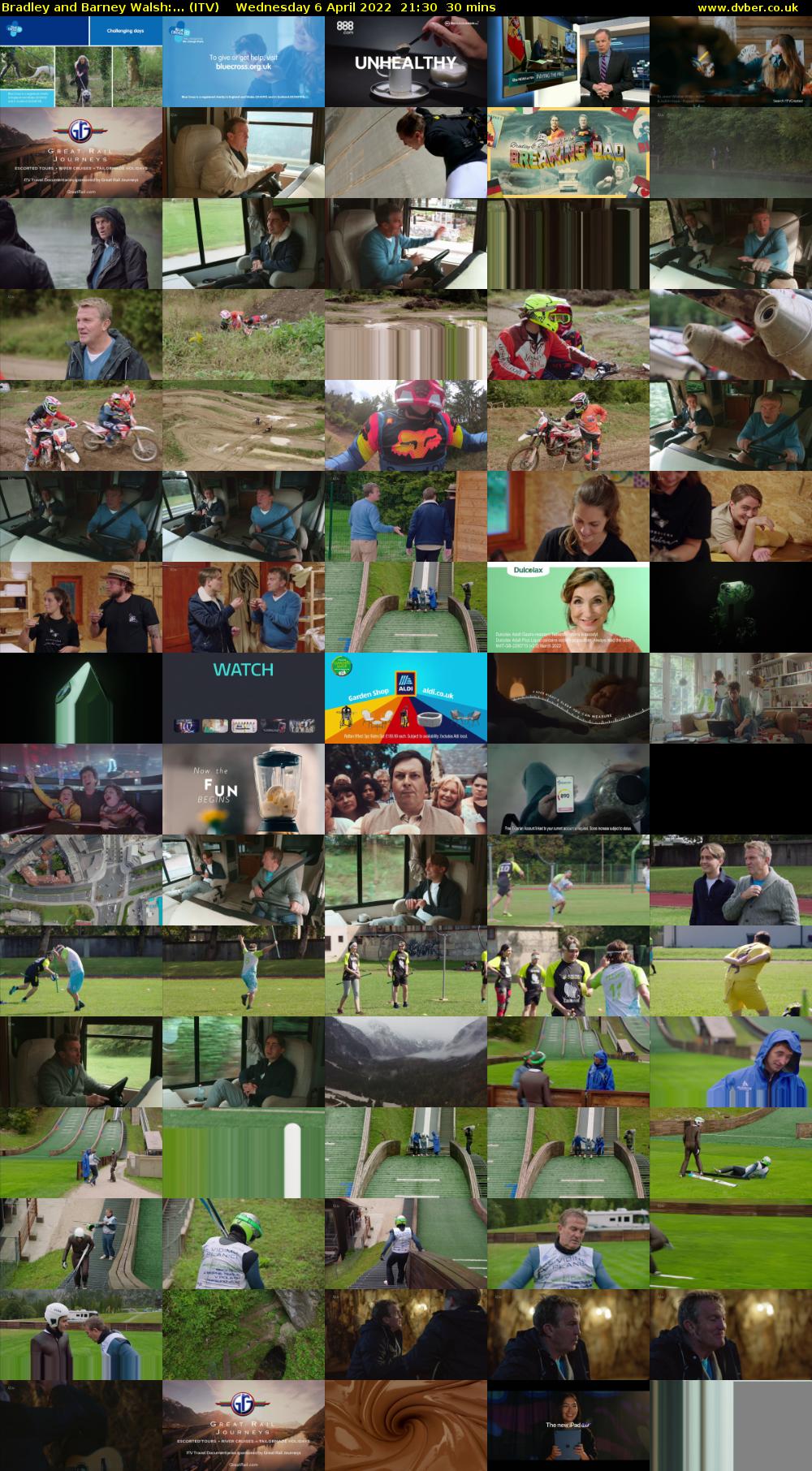 Bradley and Barney Walsh:... (ITV) Wednesday 6 April 2022 21:30 - 22:00